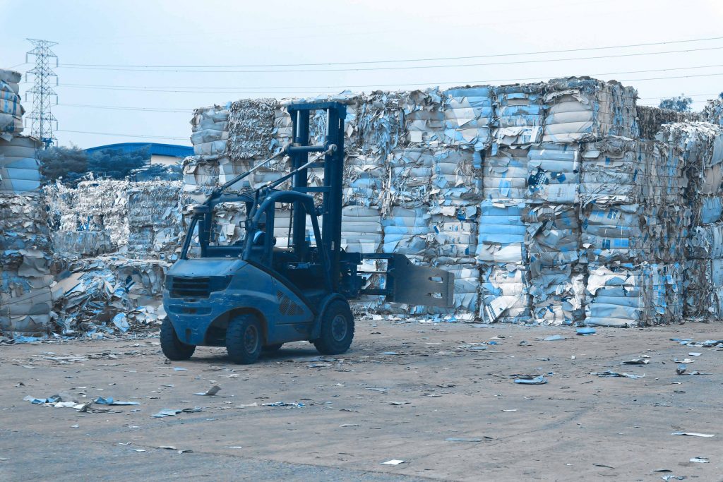 Waste paper warehouse